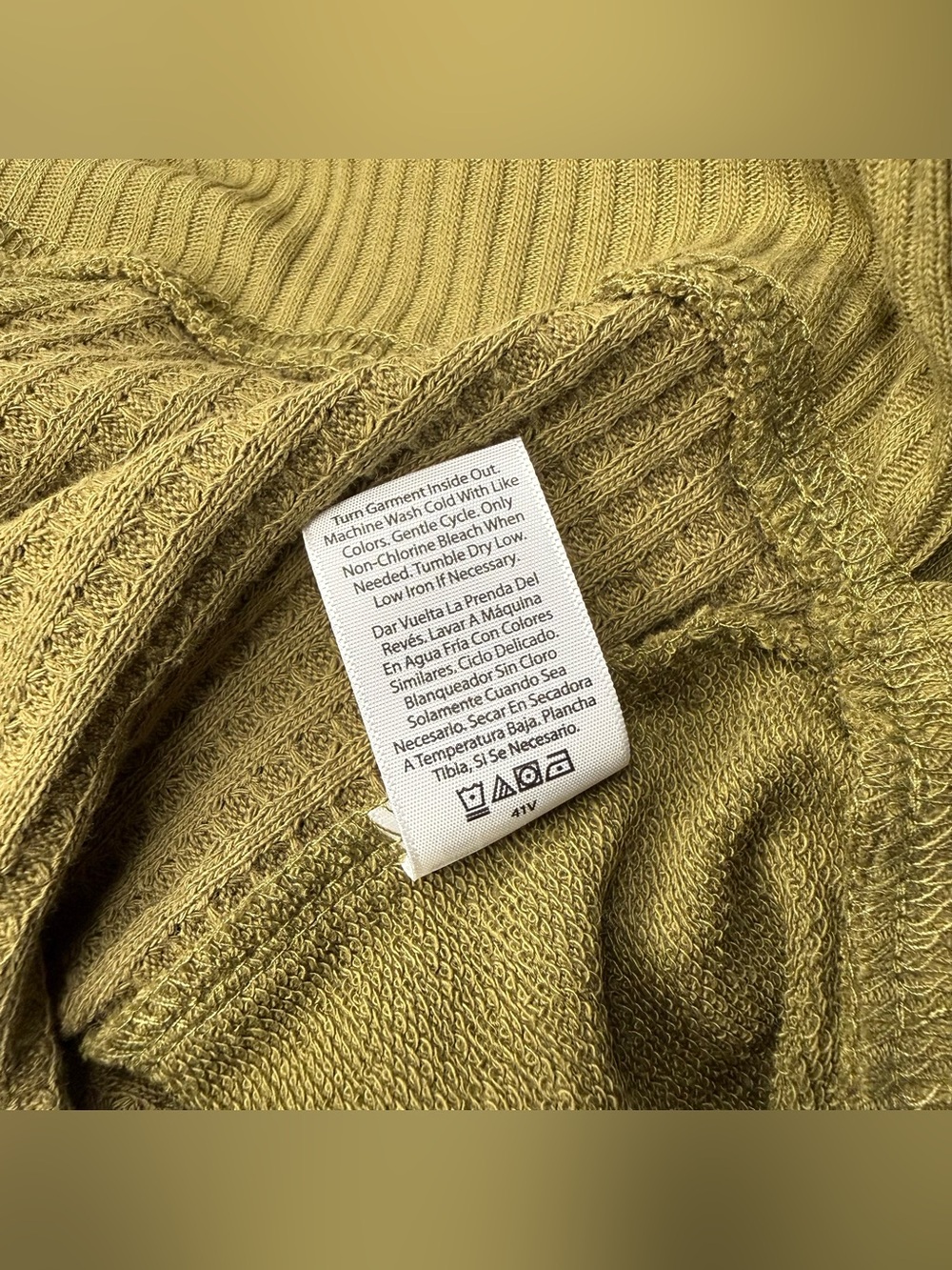 Time and Tru Waffle Knit Pullover Hoodie Size XXL NWOT Boho Loungewear - Picture 9 of 9